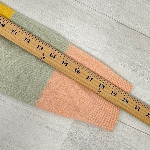 Forever 21 Womens Sweater Medium‎ Mock Neck Long Sleeve Color Block Multicolor - Picture 11 of 13